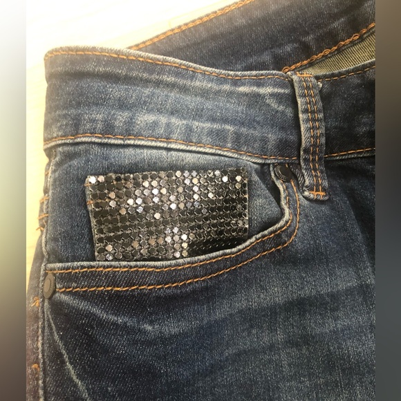 New Monnari Sequin Bling Pocket Skinny Jeans - Picture 6 of 16
